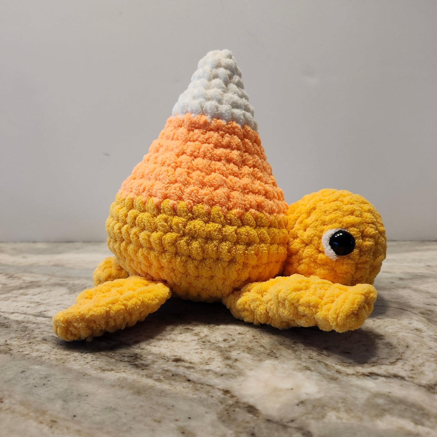 Candy Corn Turtle Plushie