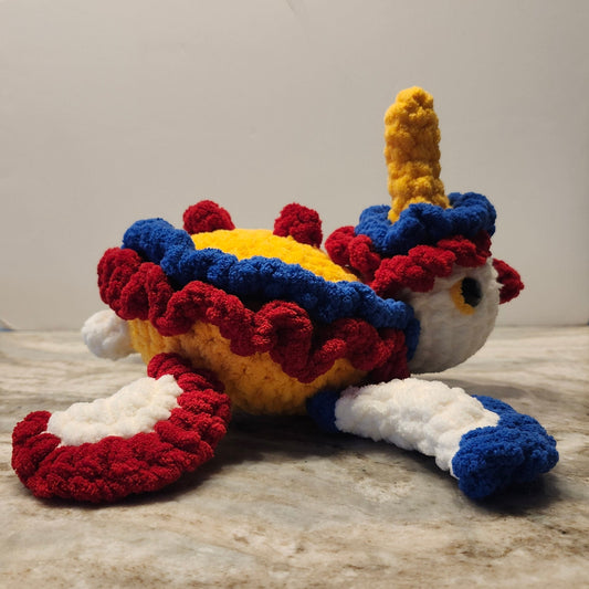 Clown Turtle Plushie